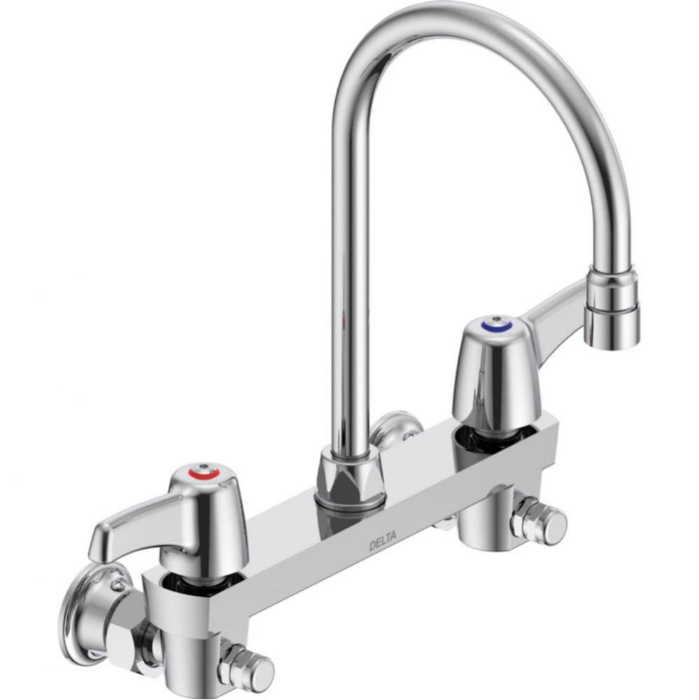 Commercial 28C3 / 28C4 / 28C6: Two Handle 8&apos;&apos; Wall Mount Service Sink Faucet