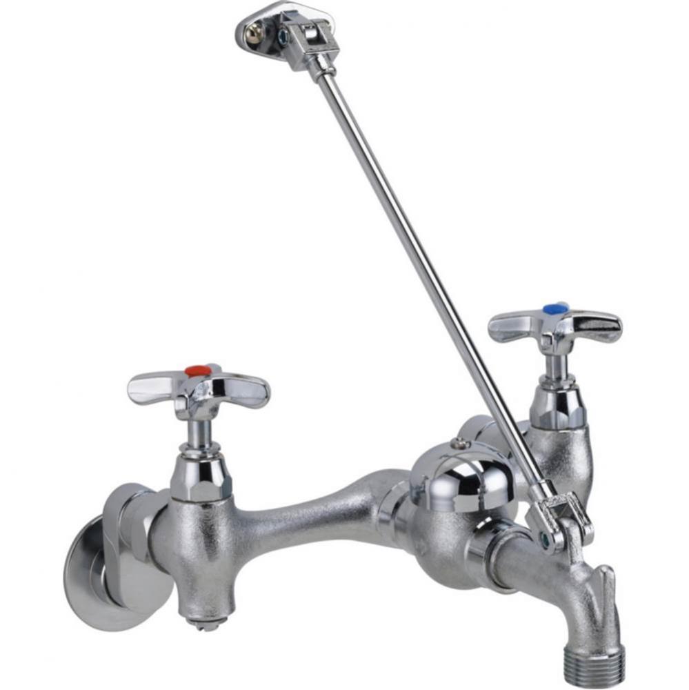 Commercial 28C / T9: Two Handle 8&apos;&apos; Wall Mount Service Sink Faucet