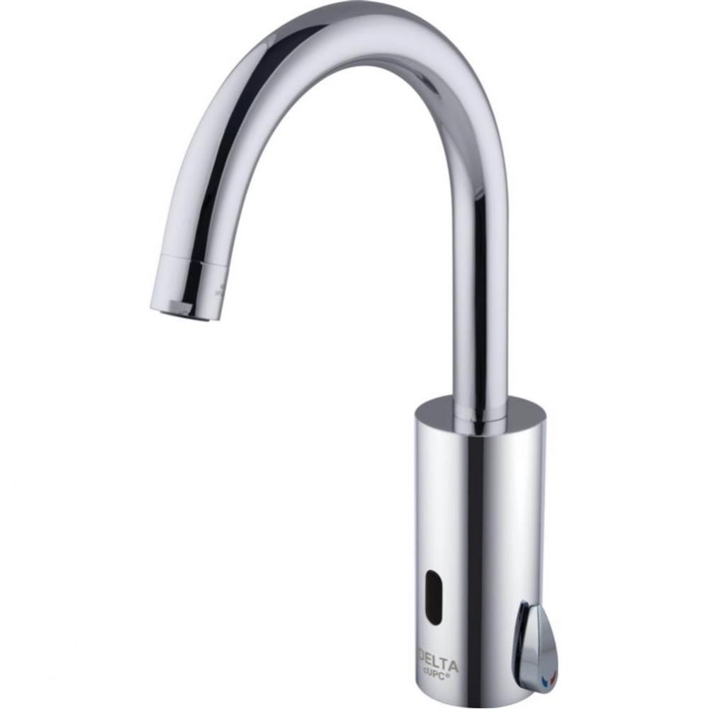 Commercial DEMD: Battery Operated Electronic Faucet with Above Deck Mixer