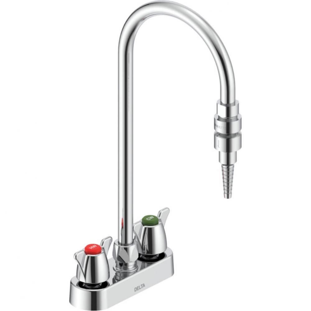 Commercial W67 Series Mixing Faucet: Two Handle 4&apos;&apos; Deck Mount Laboratory Mixing Faucet