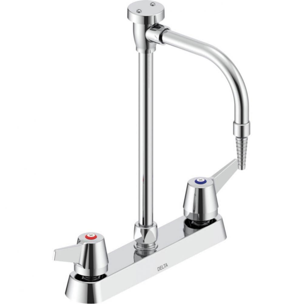 Commercial W67 Series Mixing Faucet: Two Handle 8&apos;&apos; Deck Mount Laboratory Mixing Faucet