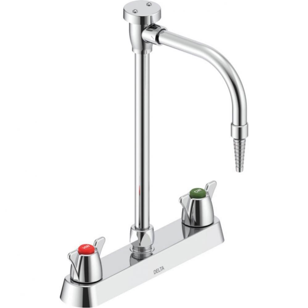 Commercial W67 Series Mixing Faucet: Two Handle 8&apos;&apos; Deck Mount Laboratory Mixing Faucet