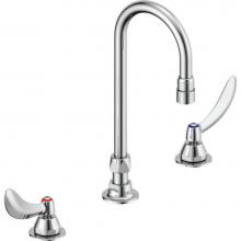 Delta Commercial 23C624 - Commercial 23C6: Two Handle Widespread Bathroom Faucet with Gooseneck Spout - Less Pop-Up