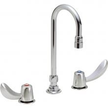 Delta Commercial 27C2922 - Commercial 27C1 / 27C2: Two Handle 8'' Below Deck Mount Faucet