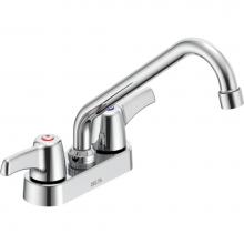 Delta Commercial 27C4243 - Commercial 27C4 / 27C5 / 27C6: Two Handle 4'' Deck Mount Faucet