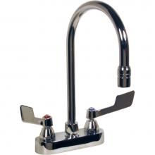 Delta Commercial 27C4835 - Commercial 27C4 / 27C5 / 27C6: Two Handle 4'' Deck Mount Faucet