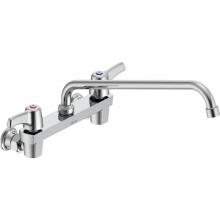 Delta Commercial 28C4233-S8 - Commercial 28C3 / 28C4 / 28C6: Two Handle 8'' Wall Mount Service Sink Faucet