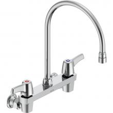 Delta Commercial 28C4933-R7 - Commercial 28C3 / 28C4 / 28C6: Two Handle 8'' Wall Mount Service Sink Faucet