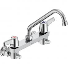 Delta Commercial 28C6223 - Commercial 28C3 / 28C4 / 28C6: Two Handle 8'' Wall Mount Service Sink Faucet