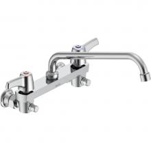 Delta Commercial 28C6423 - Commercial 28C3 / 28C4 / 28C6: Two Handle 8'' Wall Mount Service Sink Faucet