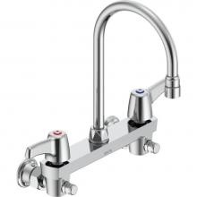 Delta Commercial 28C6933 - Commercial 28C3 / 28C4 / 28C6: Two Handle 8'' Wall Mount Service Sink Faucet