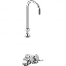 Delta Commercial 54T5437A - Commercial 54T5: Wall Mount Double-Pedal Surgeon''s Scrub-up with Gooseneck Spout