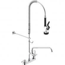 Delta Commercial 55C1283-S8 - Commercial 55C: Pre-Rinse 8'' Deck Mount Faucet