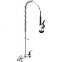 Delta Commercial 55P1513 - Commercial 55C: Two Handle Pre-rinse Wall Mount Faucet