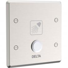 Delta Commercial 861T106 - Commercial 860T: Electronic Shower Trim with Push Button Activator- Battery