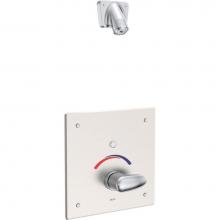 Delta Commercial 861T167 - Commercial 860T: Electronic Shower Trim with Push Button Activator- Battery