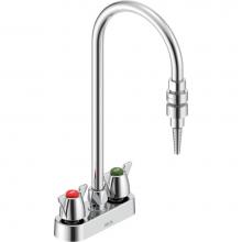 Delta Commercial W6720-9 - Commercial W67 Series Mixing Faucet: Two Handle 4'' Deck Mount Laboratory Mixing Faucet