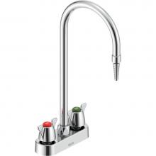 Delta Commercial W6720 - Commercial W67 Series Mixing Faucet: Two Handle 4'' Deck Mount Laboratory Mixing Faucet