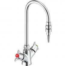 Delta Commercial W6760-9 - Commercial W67 Series Mixing Faucet: Two Handle Deck Mount Single Shank Laboratory Mixing Faucet