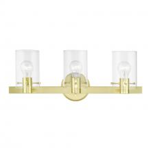 Livex Lighting 17233-12 - 3 Light Satin Brass Vanity Sconce