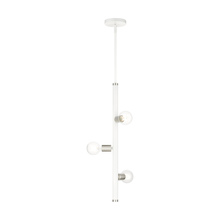 Livex Lighting 45863-03 - 3 Lt White Pendant