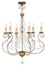 Livex Lighting 51906-36 - 6 Light European Bronze Chandelier