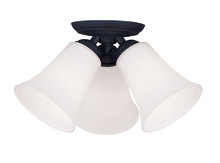 Livex Lighting 6462-04 - 3 Light Black Ceiling Mount