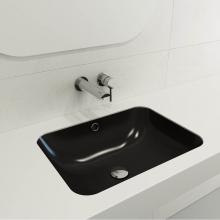 BOCCHI 1006-004-0125 - Scala Undermount Sink Fireclay 21.75 in. with Overflow in Matte Black