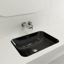 BOCCHI 1006-005-0125 - Scala Undermount Sink Fireclay 21.75 in. with Overflow in Black