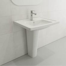 BOCCHI 1007-001-0126 - Taormina Wall-Mounted Sink Basin Fireclay 26.25 in. 1-Hole with Overflow in White