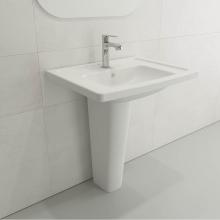 BOCCHI 1007-002-0126 - Taormina Wall-Mounted Sink Basin Fireclay 26.25 in. 1-Hole with Overflow in Matte White