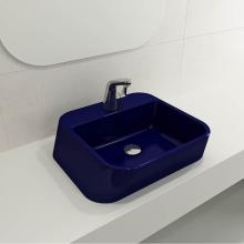 BOCCHI 1074-010-0126 - Firenze Vessel Fireclay 19.75 in. 1-Hole in Sapphire Blue