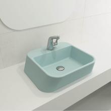 BOCCHI 1074-029-0126 - Firenze Vessel Fireclay 19.75 in. 1-Hole  in Matte Ice Blue