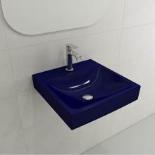 BOCCHI 1076-010-0126 - Scala Arch Wall-Mounted Sink Fireclay 19 in. 1-Hole in Sapphire Blue