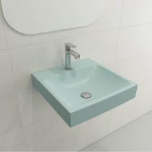 BOCCHI 1076-029-0126 - Scala Arch Wall-Mounted Sink Fireclay 19 in. 1-Hole in Matte Ice Blue