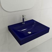 BOCCHI 1077-010-0126 - Scala Arch Wall-Mounted Sink Fireclay 23.75 in. 1-Hole in Sapphire Blue