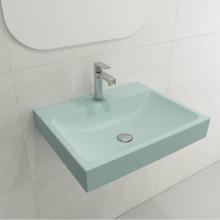 BOCCHI 1077-029-0126 - Scala Arch Wall-Mounted Sink Fireclay 23.75 in. 1-Hole in Matte Ice Blue