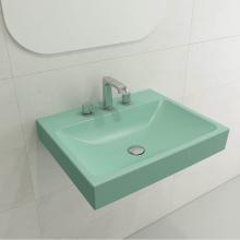 BOCCHI 1077-033-0127 - Scala Arch Wall-Mounted Sink Fireclay 23.75 in. 3-Hole in Matte Mint Green