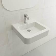 BOCCHI 1122-001-0126 - Parma Wall-Mounted Sink Fireclay 19.75 in. 1-Hole with Overflow in White