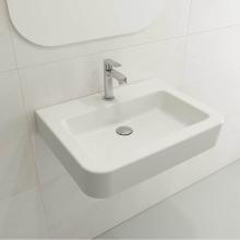 BOCCHI 1123-001-0126 - Parma Wall-Mounted Sink Fireclay 25.5 in. 1-Hole with Overflow in White