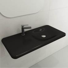 BOCCHI 1490-004-0126 - Fenice Wall-Mounted Sink Fireclay 35.5 in. 1-Hole in Matte Black