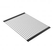 BOCCHI 2350 0001 - Roller Mat, Stainless Steel with Black Edging for Fireclay Workstation Sinks