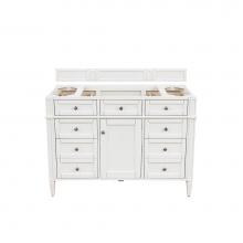 James Martin Vanities 655-V48-BW - Brittany 48'' Single Vanity in Bright White