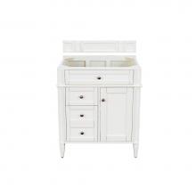 James Martin Vanities 655-V30-BW - Brittany 30'' Single Vanity in Bright White