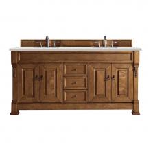 James Martin Vanities 147-114-5771-3LDL - Brookfield 72'' Double Vanity, Country Oak w/ 3 CM Lime Delight Quartz Top