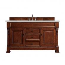 James Martin Vanities 147-114-5381-3LDL - Brookfield 60'' Single Vanity, Warm Cherry w/ 3 CM Lime Delight Quartz Top