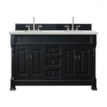 James Martin Vanities 147-114-5731-3LDL - Brookfield 72'' Double Vanity, Antique Black w/ 3 CM Lime Delight Quartz Top