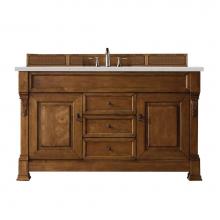 James Martin Vanities 147-114-5371-3LDL - Brookfield 60'' Single Vanity, Country Oak w/ 3 CM Lime Delight Quartz Top