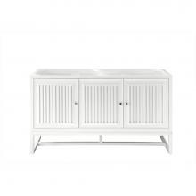 James Martin Vanities E645-V60D-GW - Athens 60'' Double Vanity Cabinet, Glossy White