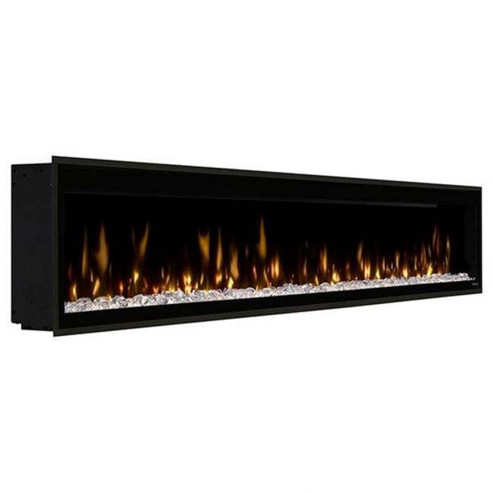 Ignite Evolve 100&apos;&apos; Built-In Linear Electric Fireplace- Includes Frosted Tumbled Glass A